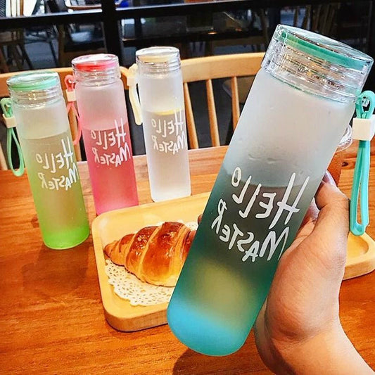 Wholesale vaso de agua frosted portable bottle