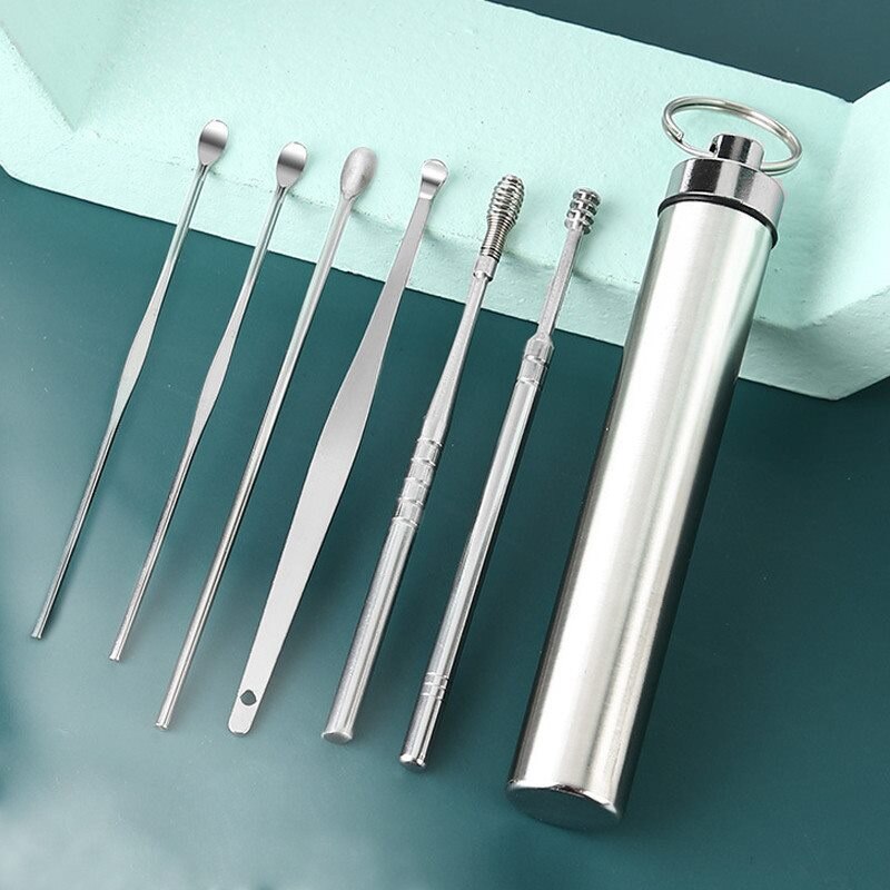 6pcs/set of ear picking tool set earwax remover