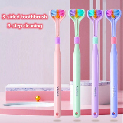 360 Degree Three-sided Soft Bristle Toothbrush